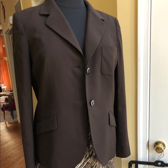 JONES NEW YORK Brn Suit Jacket, Sz 14 - Picture 2 of 7